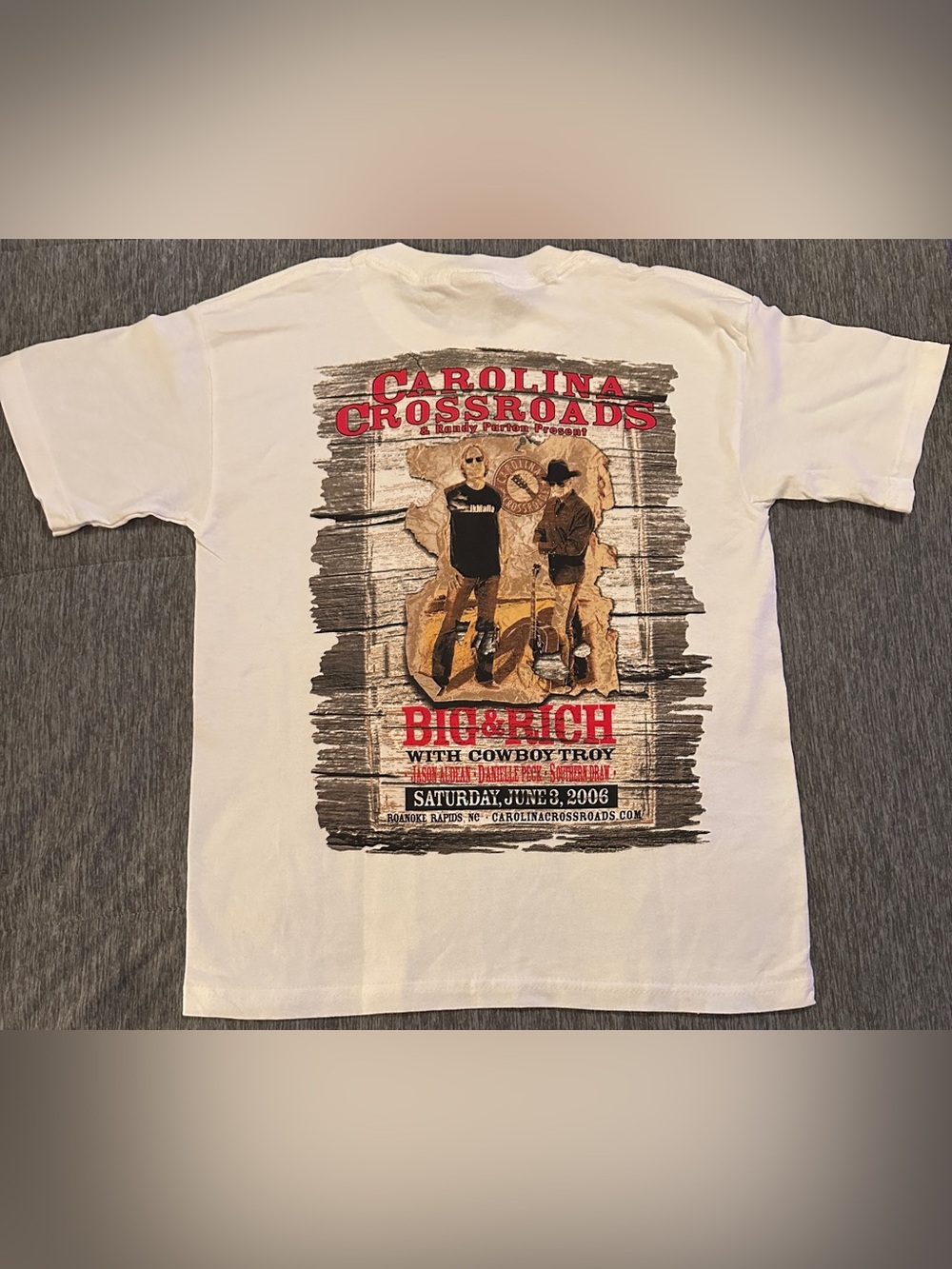 Carolina Crossroads Big & Rich Concert 2006 Graphic Tee - White Youth Small